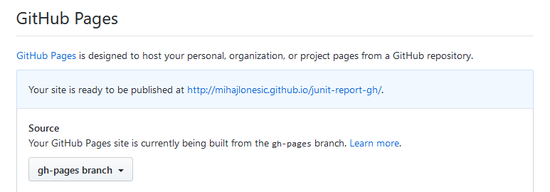 github pages building