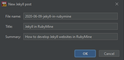 new jekyll post window